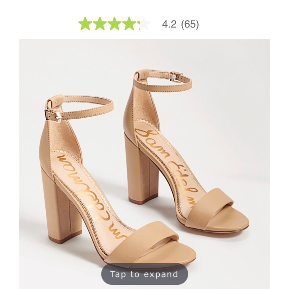 Sam Edelman YARO BLOCK HEEL SANDAL Soft Beige